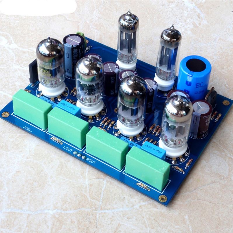 Audio 12AU7/12AX7+6Z4 Tube preamplifier Circuit  board finished board/kit