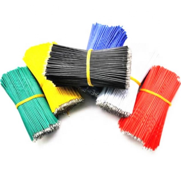 Tin-Plated Breadboard Jumper Cable Wire 10cm 24AWG For  5 Colors Flexible Two Ends PVC Wire Electronic