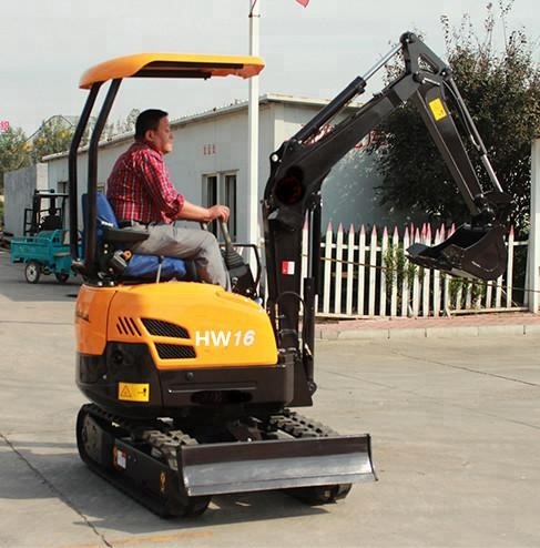 China mini digger with HW16 small digging machine
