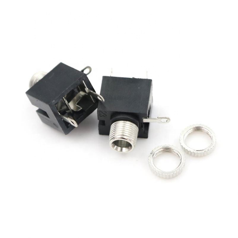 3.5mm Female Audio Connector 3 Pin DIP Headphone Jack Socket Mono Channel PJ-301M