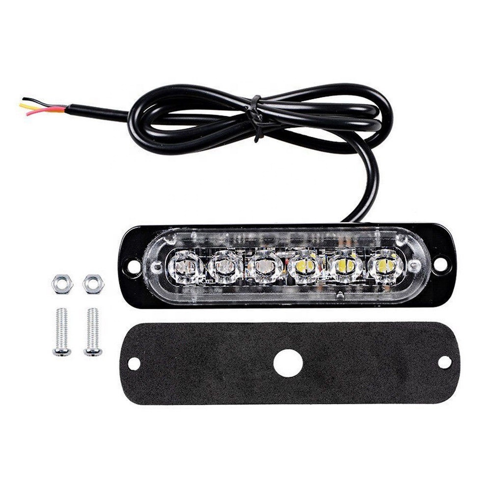 6LED Car Truck Emergency Beacon Warning Hazard Flash Strobe Light