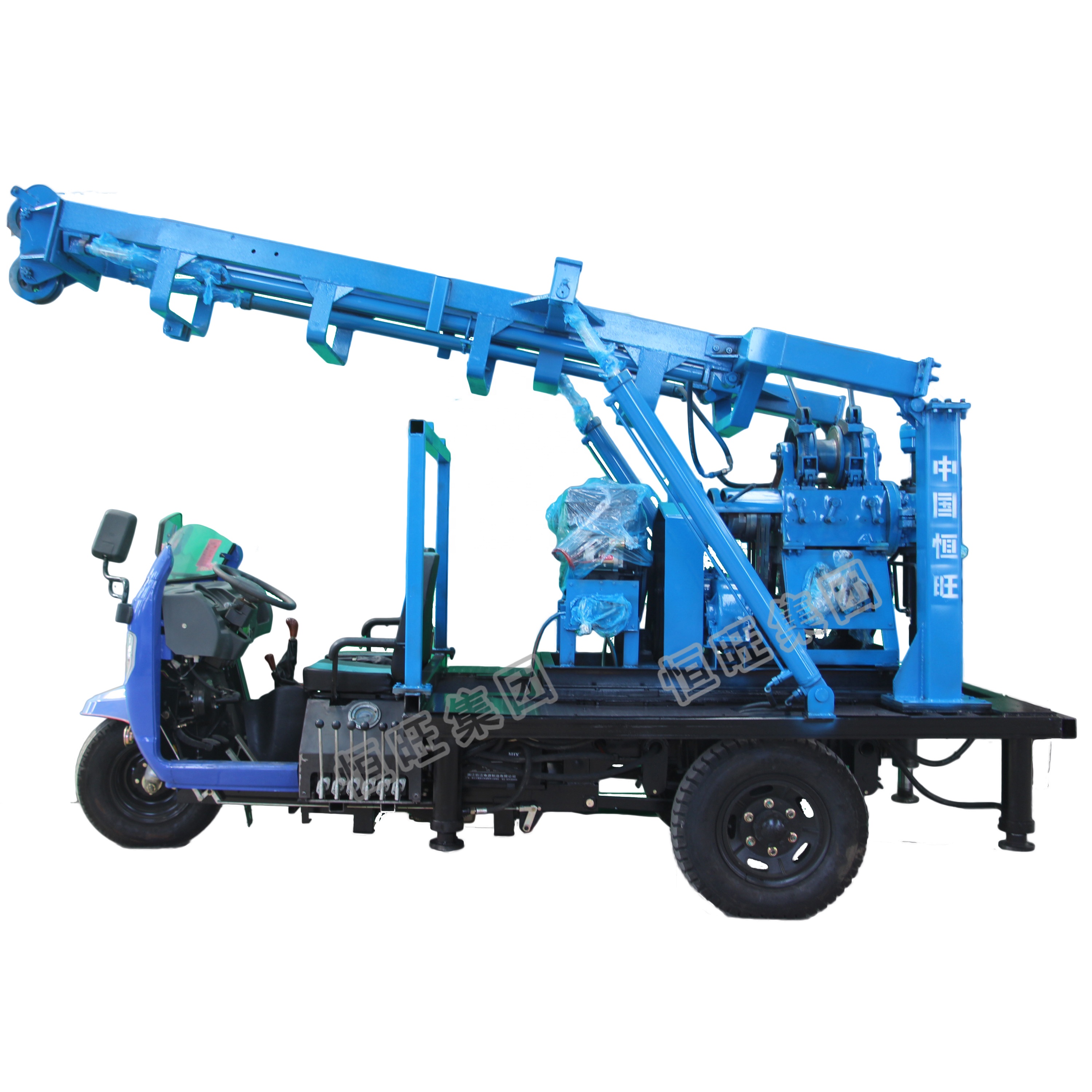 Cheap tricycle water well drilling rig