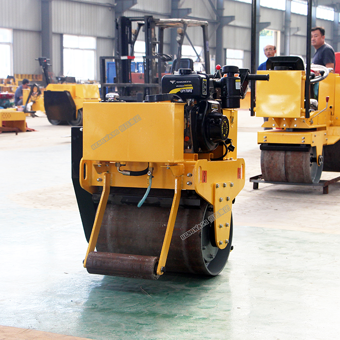 HW600 Walk Behind mini road roller Roller Hand held Single Drum roller compactor
