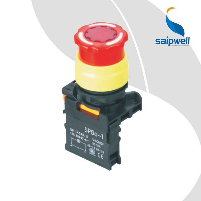 SAIP/SAIPWELL Push Button Switch Quick Offer Led Light Illuminated Mini Emergeng Push Button