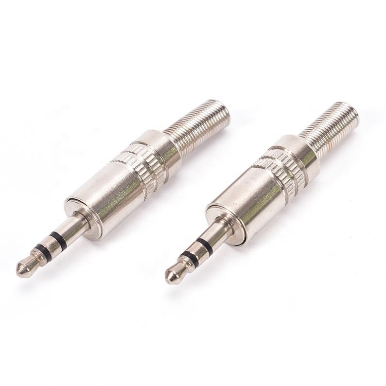 3.5mm 3 Pole Male Repair Headphones Audio Jack Plug Connector Soldering For Most Earphone Jack Replacement
