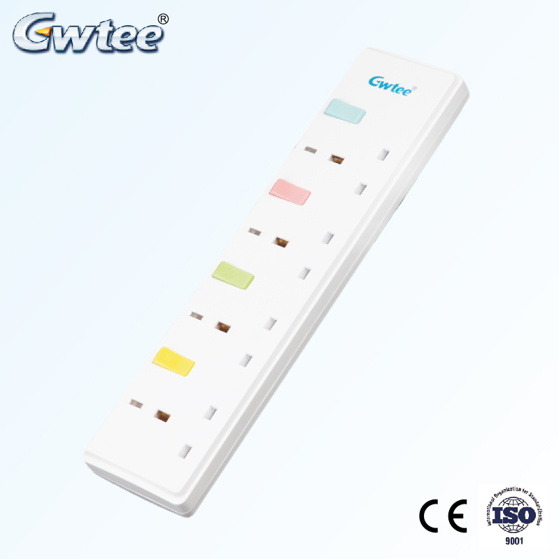 3 way British power cable with plug, popular electric UK sockets