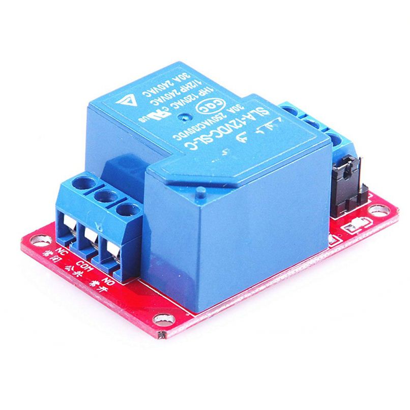DC 5V 30A High Power 1Channel Relay Module With Optocoupler H/L Level MCU
