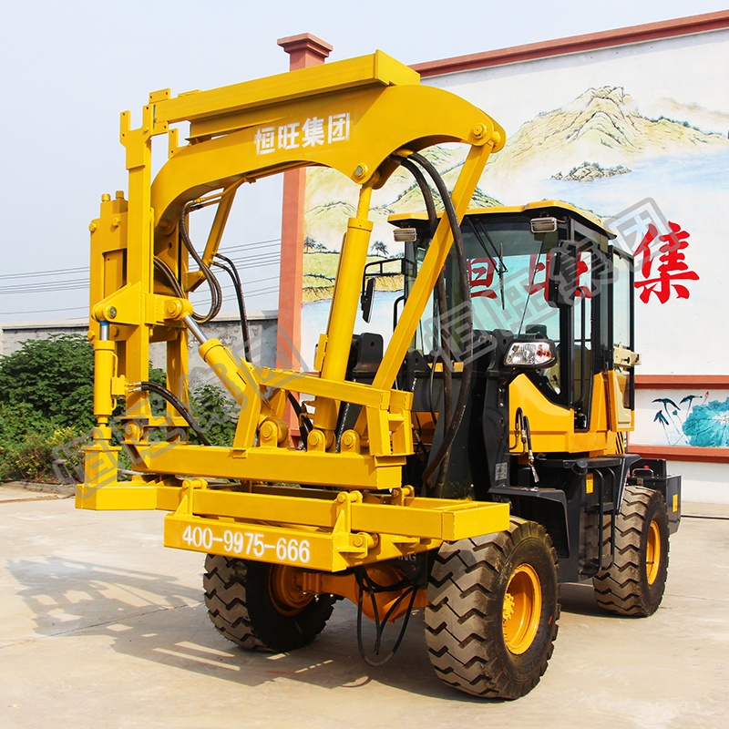 small vibrating micropile fence post pile driver