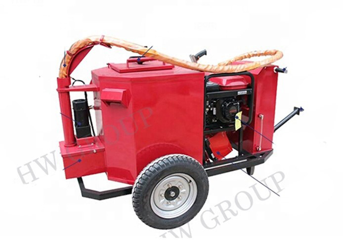 China sale Asphalt road crack sealing machine with 100L hot melt kettle