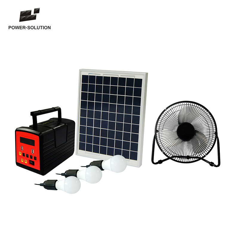 ShenZhen Hot Sell 10W 15W 20W 30W 40W 50W Dc 12V Cooling Fan Off Grid Inverter Solar Panel Power Energy Lighting System Home