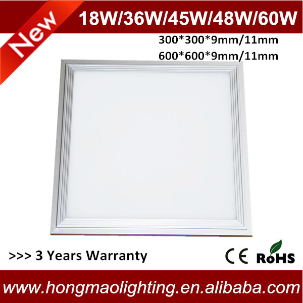 Aluminum Frame + Optical PMMA 600 x 600 led panel 54 watts