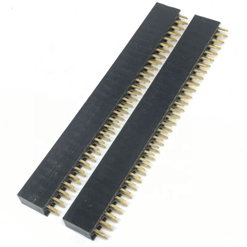 2x30P 2.54mm Pitch Double Row Straight Pins 8.5mm Female PTH Pin Header For