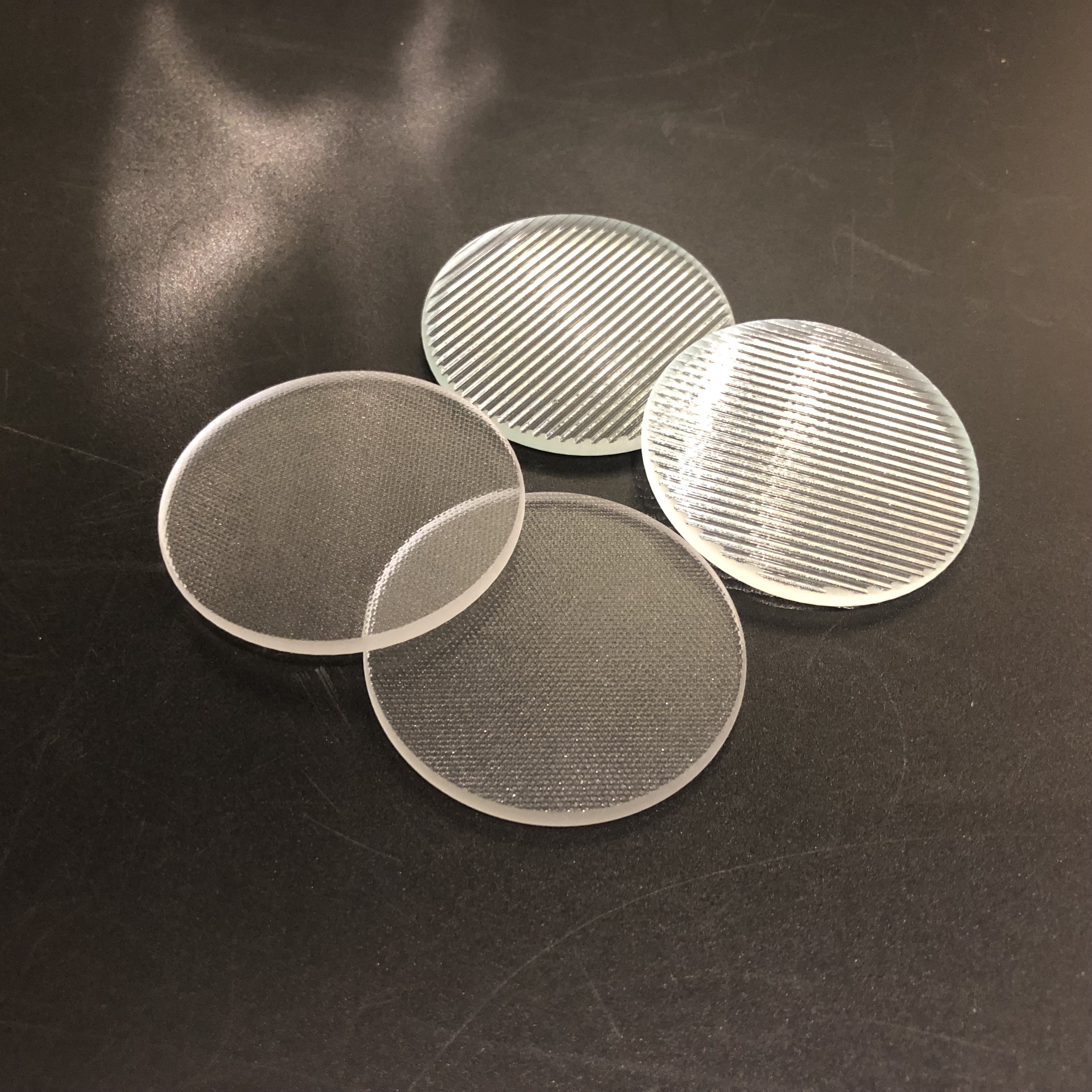 Custom tempered clear flat glass pattern glass led light panel glass lighting cover