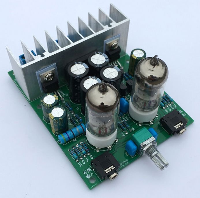 Diy kits HIFI 6J1 tube amplifier Headphones amplifiers LM1875T power amplifier Board 30W preamp bile buffer