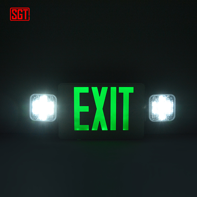 North American standard 120V 277V fire resistant led emergency wall light warning exit signs