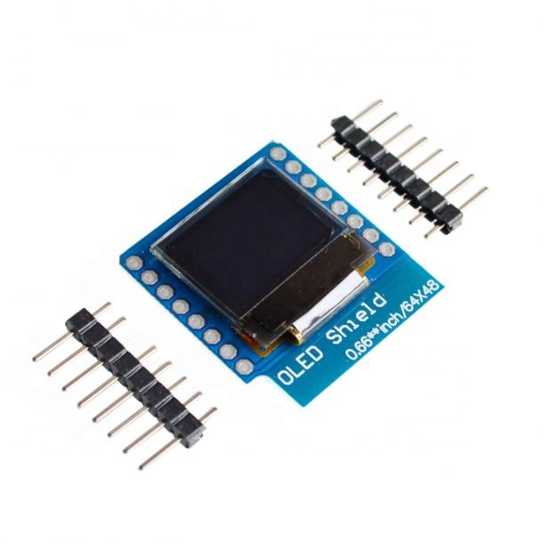 OLED Shield for WAVGAT D1 mini 0.66 inch 64X48 IIC I2C