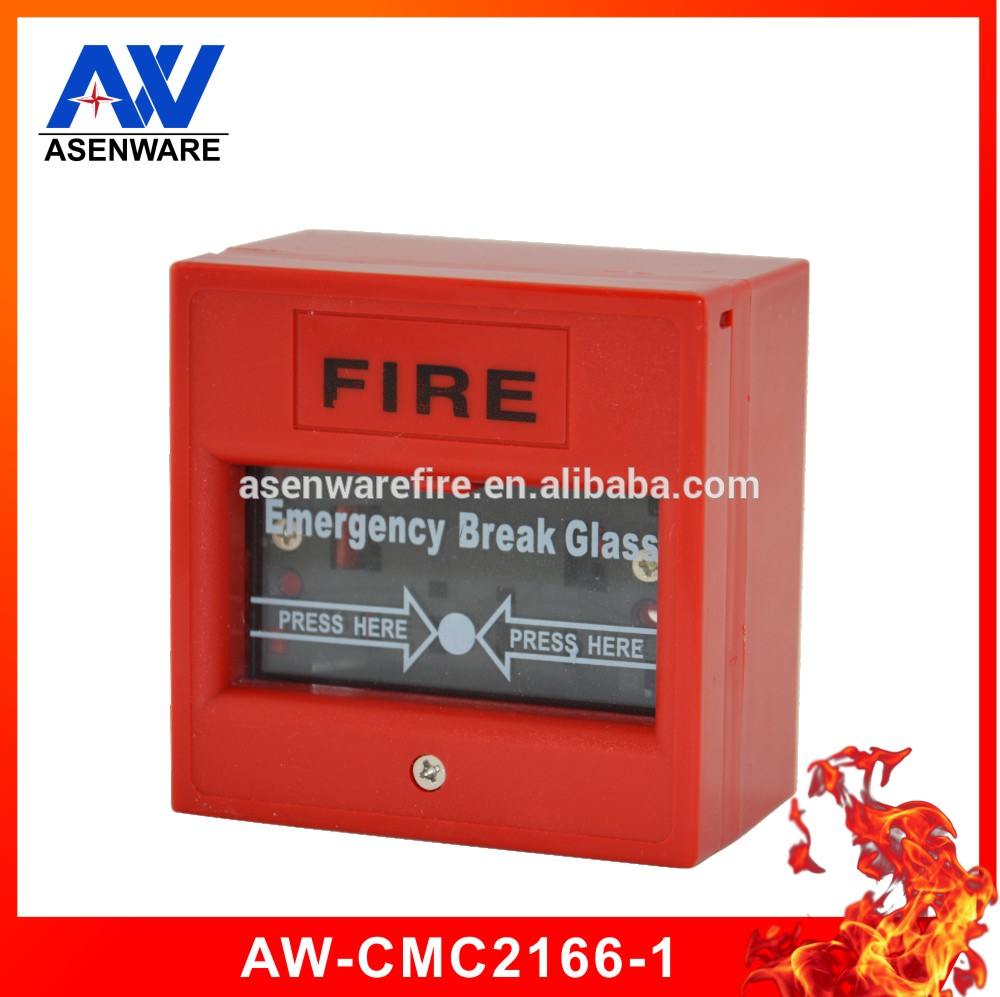 Fire alarm manual call point emergency break glass prison break glass with 2 wire