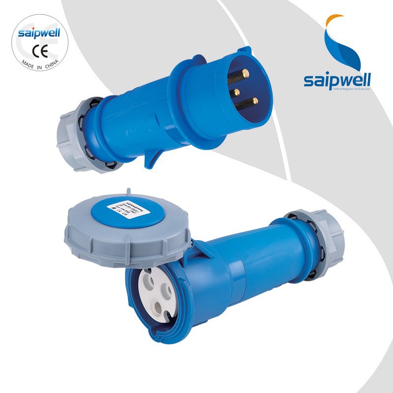 SAIPWELL ip67 electronic 32a industrial plug and socket