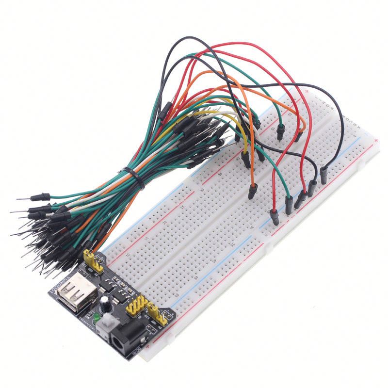 3.3V/5V MB102 Breadboard power module+MB-102 830 points Prototype Bread board +65 jumper wires