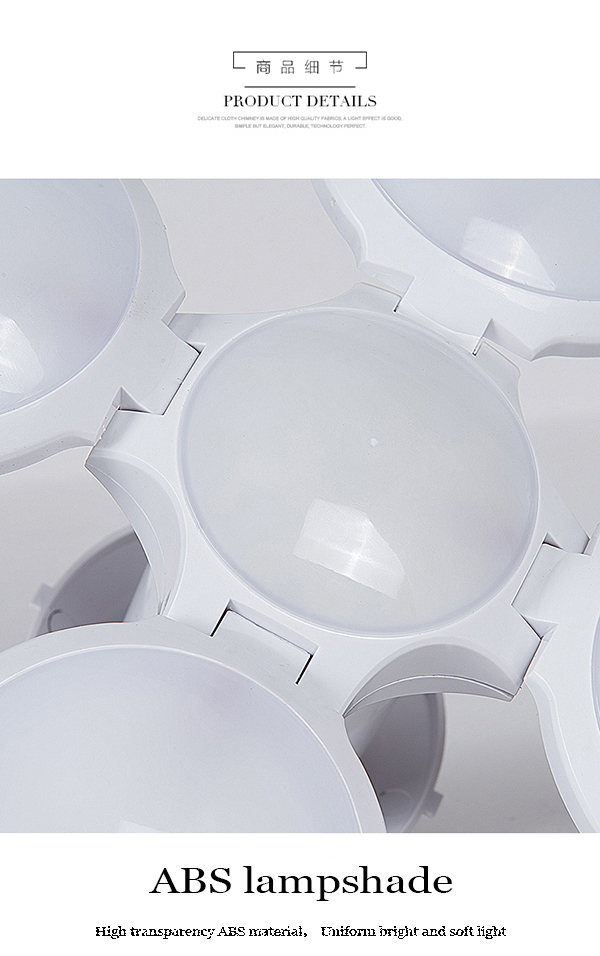 Hot Household Practical Durable Energy Saving 33W Folding LED E27 Garage Lamp Work Lights Home Lamp Folding LED Light