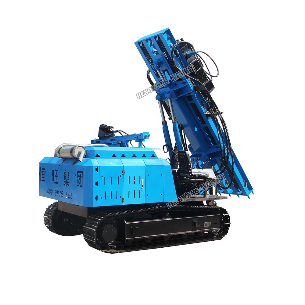 hydraulic double  hammer pile driver solar ramming machine for solar project