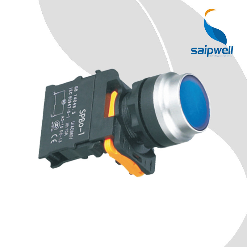 SAIP/SAIPWELL Push Button Switch Hot Selling Mini Led Light Illuminated Sign Push Button