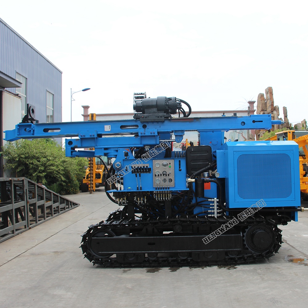 New design ramming hammer pile drilling machine for solar plants