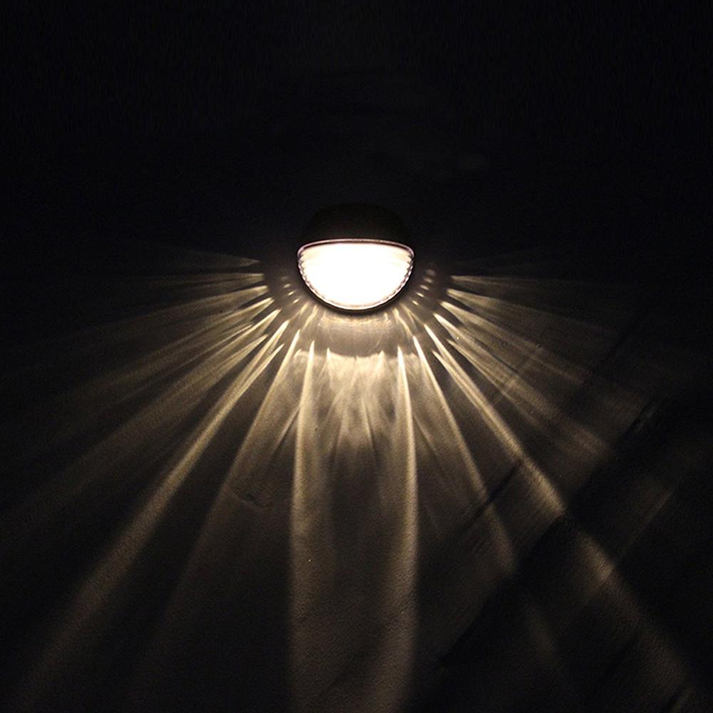 modern outdoor wall mount solar powered LED gutter light XLTD-P5030 home decor solar semi-circle shaped fence light for yard