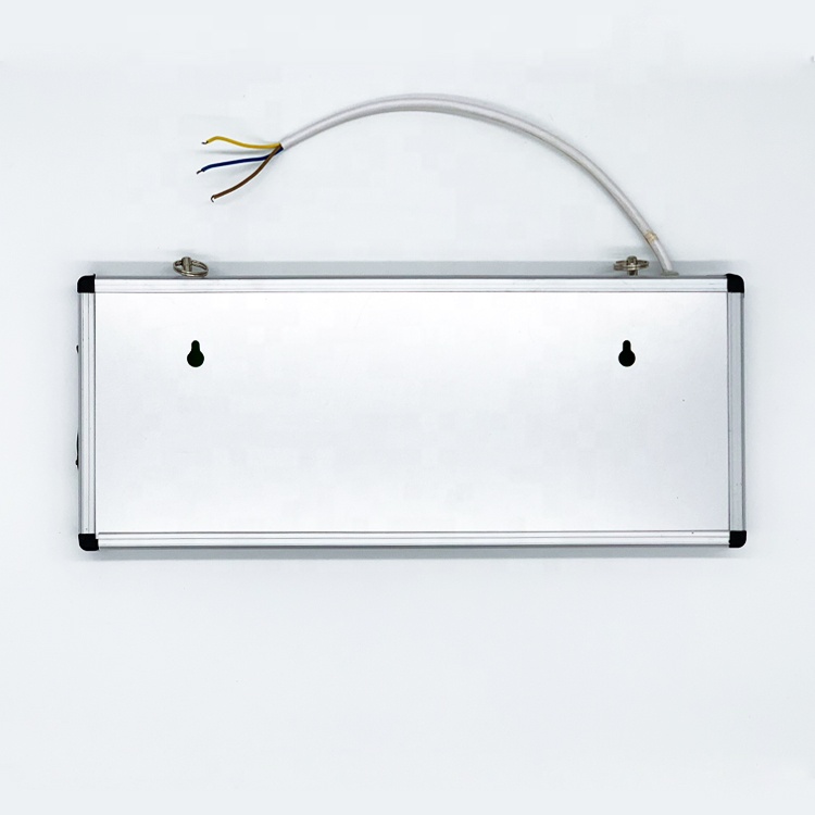 Wall mounted fire safety emergency exit signs light