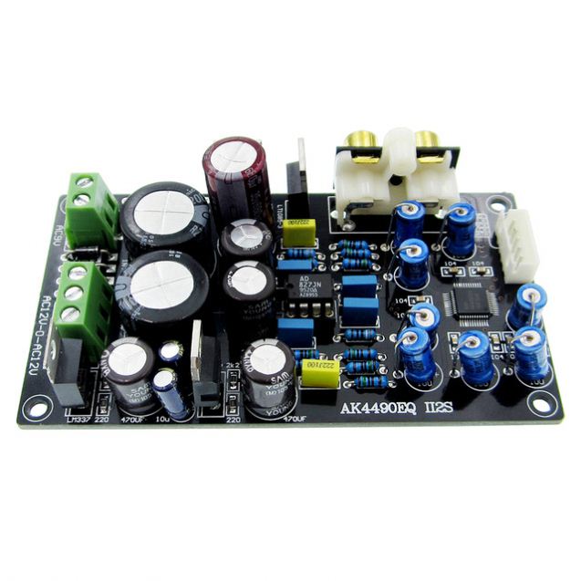 AK4490EQ AK4490 II2S DAC Decoder Board AC15V-0-AC15V(15W) AC9V 10W