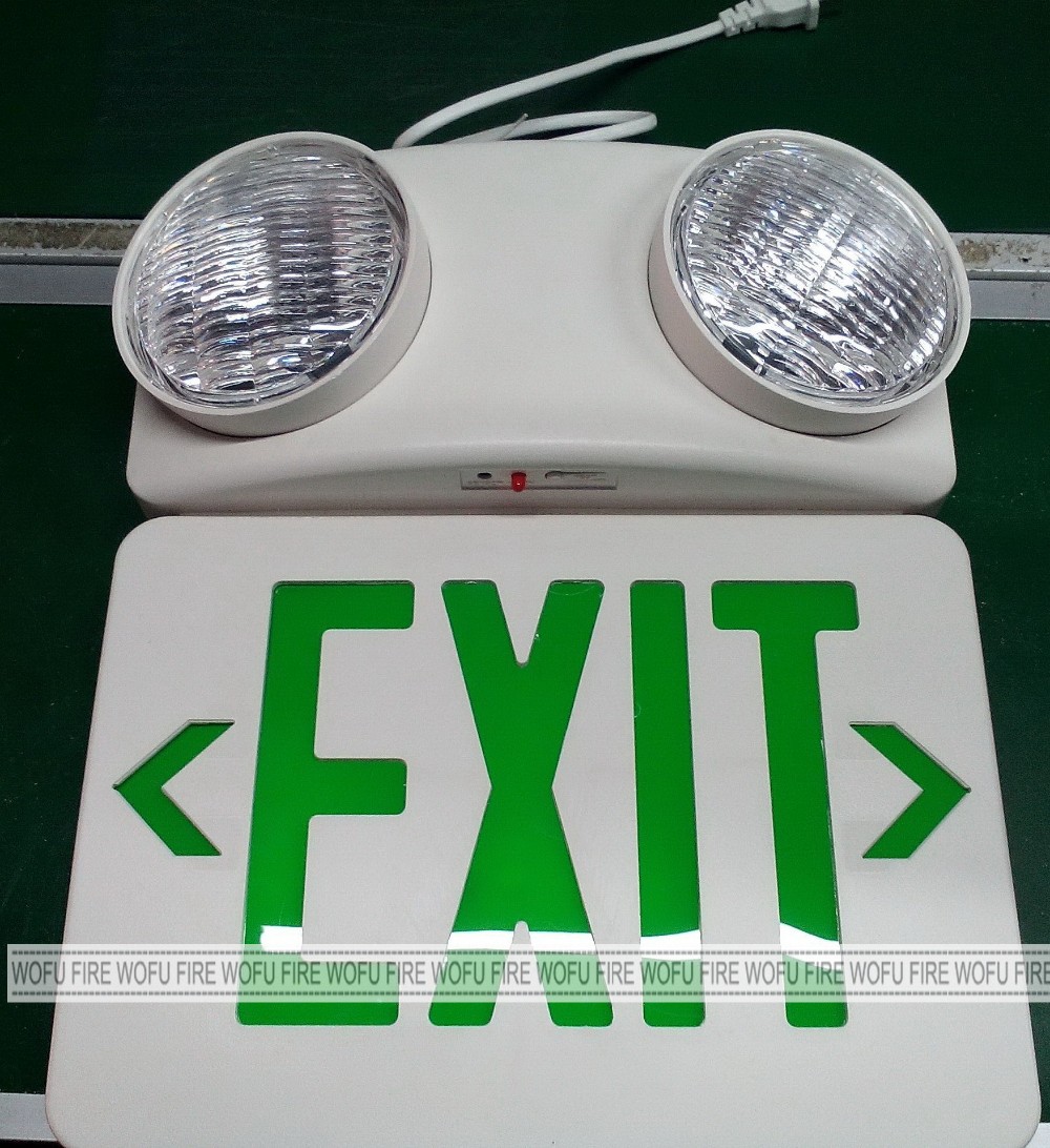 LED fire safety exit signs emergency warning light