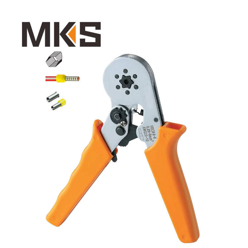 HSC8 6-6 MINI oil-hardened Chrome vanadium electric steel crimping pliers tool Ferrule insertion