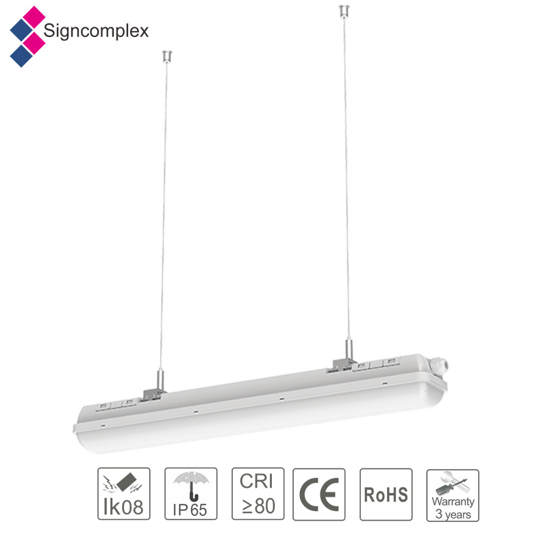 New products IP65 led outdoor light led triproof aluminum triproof lamp 50w with CE RoHS ,3 years warranty