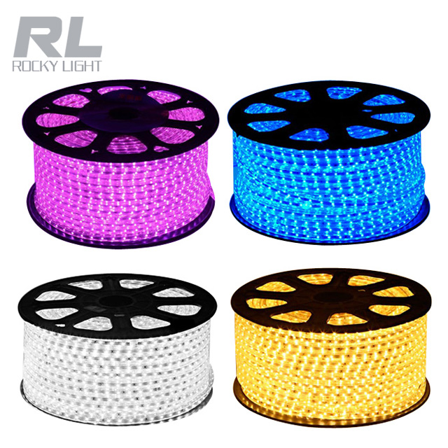LED strip light 220V 100m/roll smd 5050 RGB led strip light waterproof outdoor