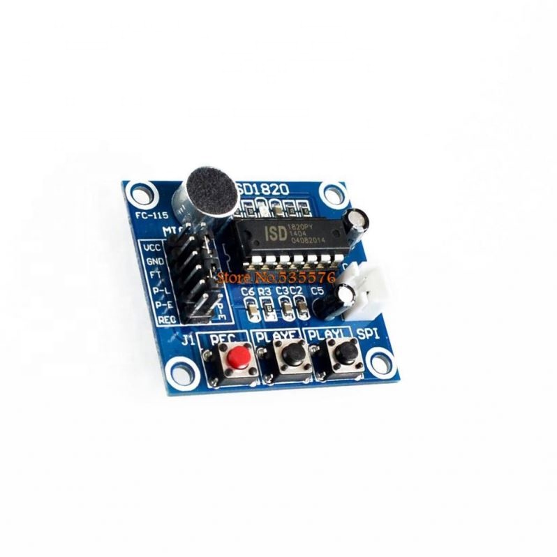 ISD1820 recording module voice module the voice board telediphone module board with Microphones
