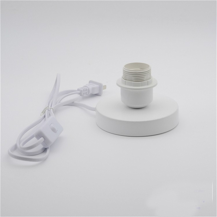 Bedroom Bedside decorative light E27 screw lampholder table Lamp holder with switch plug power cord