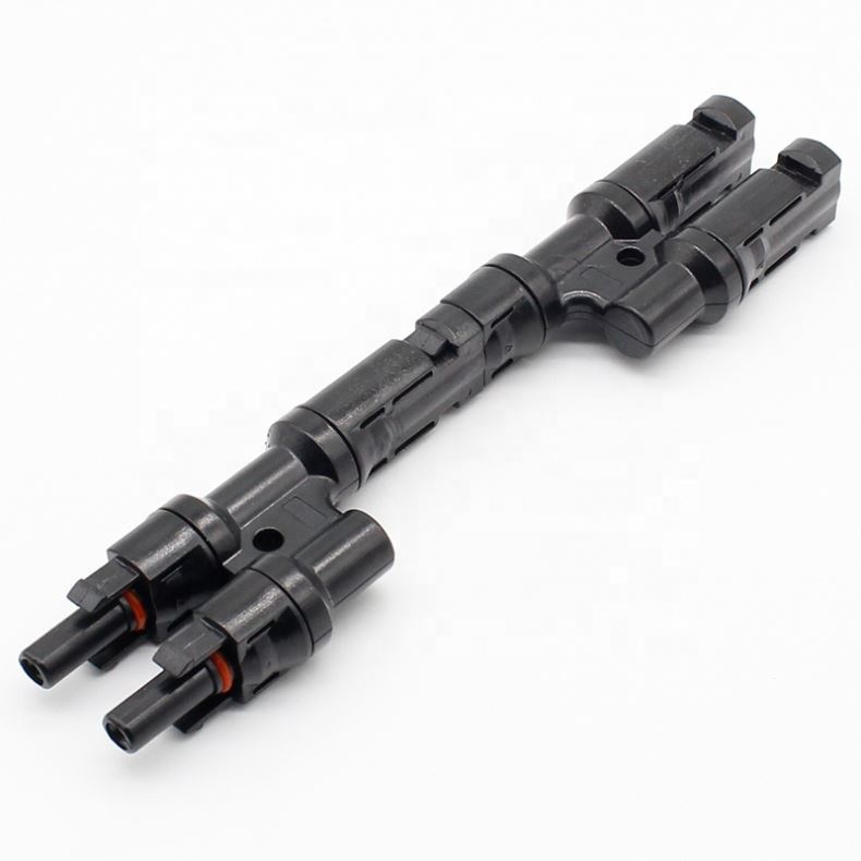 1Pair x Multi T Branch MC4 Connector for solar panel parallel connection branch two pv module panel connect solar system