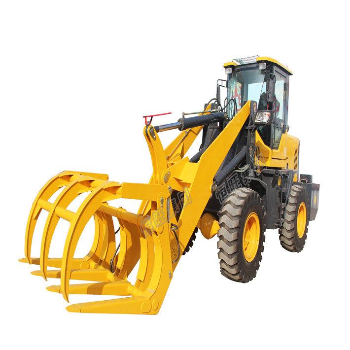 Cheap price full hydraualic wood grapple wheel loader