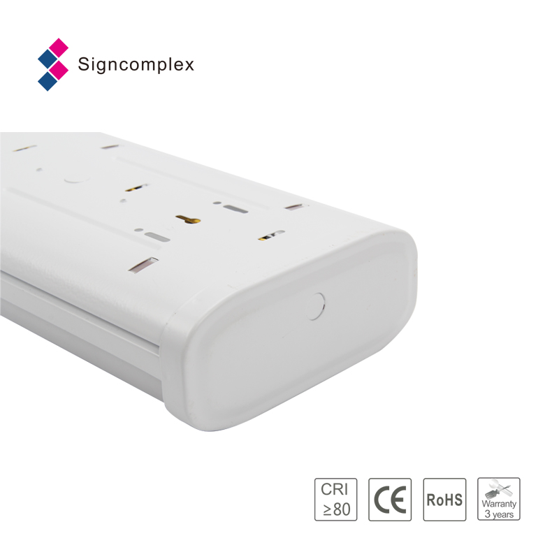 china supplier 40w high lumen ceiling batten light led wraparound linear fixture with 3 years warranty