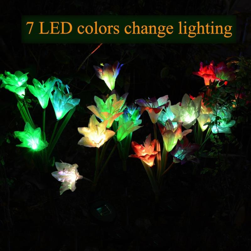 China factory high power led lamp garden flower solar lights