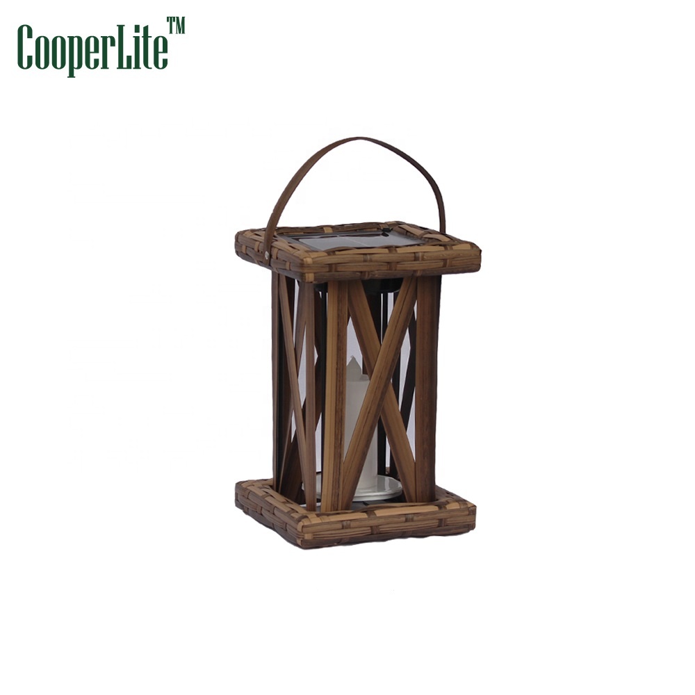 CooperLite New Design 25Led Solar Garden Rattan Solar Light for hotel