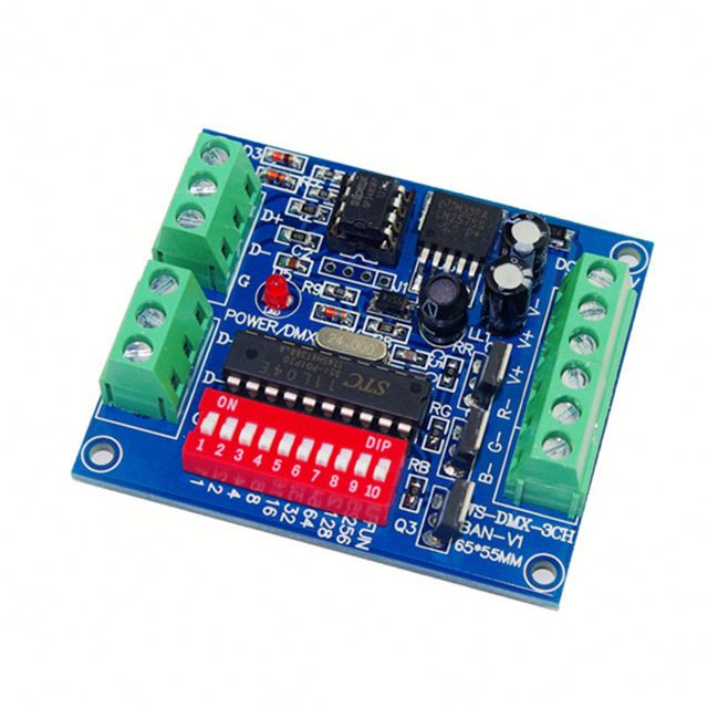 5V-24V 3CH RGB Controller,Channel Easy DMX DMX512 LED Decoder, Dimmer, Drive For LEDs