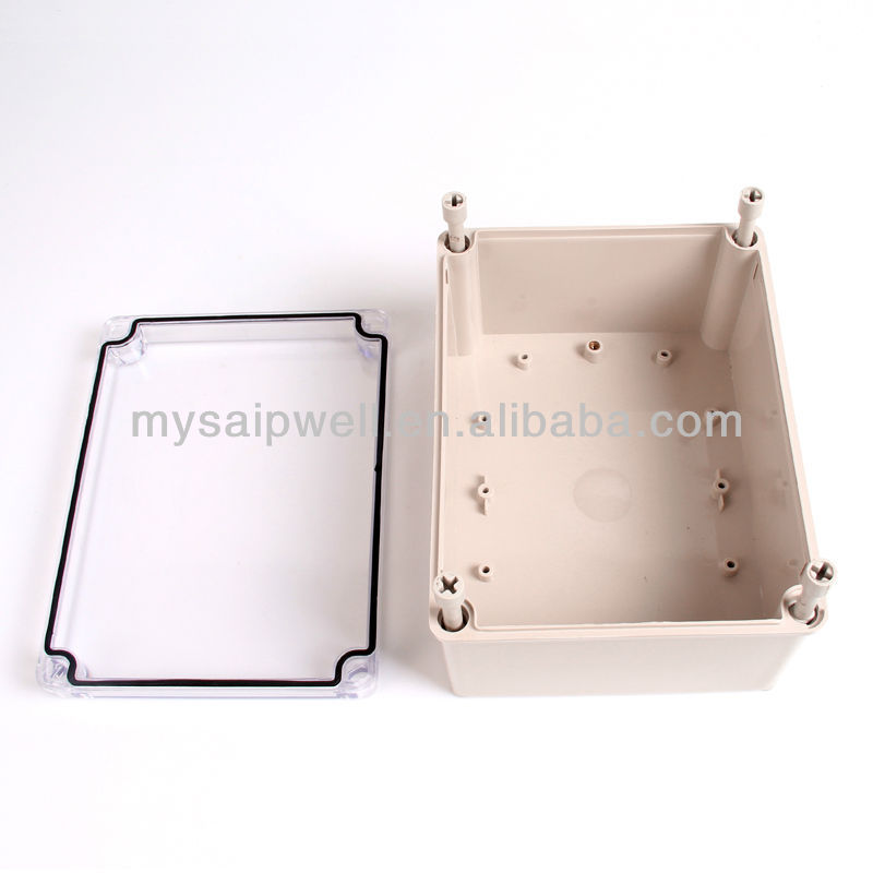 SAIPWELL/SAIP High quality 150*200*100mm ip67 Transparent Lid plastic enclosure electronic switch junction box