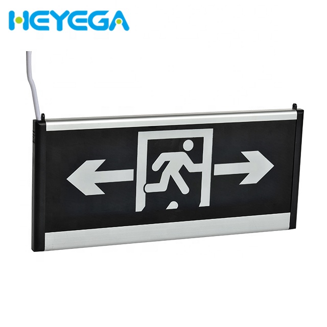 led fire exit sign emergency light