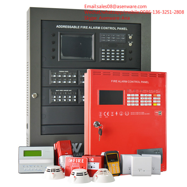 2 loop fire alarm addressable 2 wires asenware system