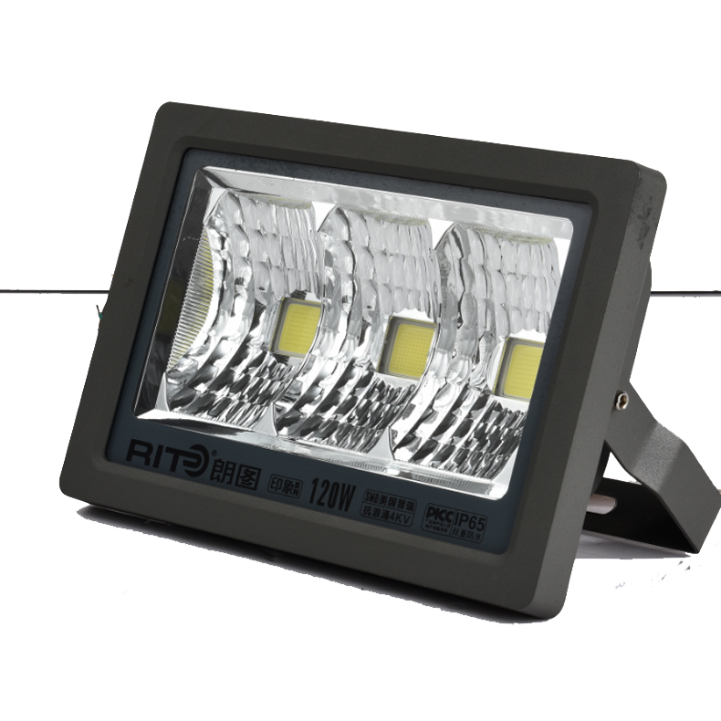 IP65 waterproof outdoor led indoor light spotlight with stand 120 watt led flood light can do SKD