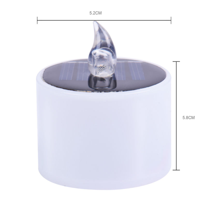 Christmas decoration tea solar Powered Flameless Candles Church led candle Light