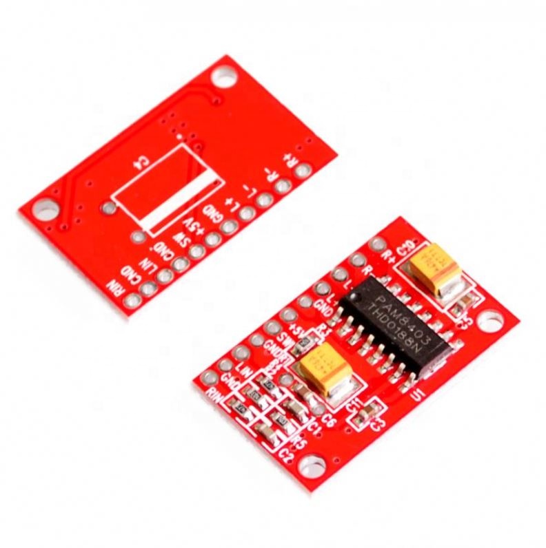 New 2 Channels 3W PAM8403 Power Supply Class D Audio Amplifier Board 5V USB Power