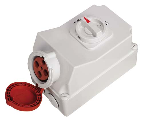 SAIPWELL Electric Connector New Economical CEE/IEC Environmental Mechanical Interlock 125A Explosion Proof Industrial Socket