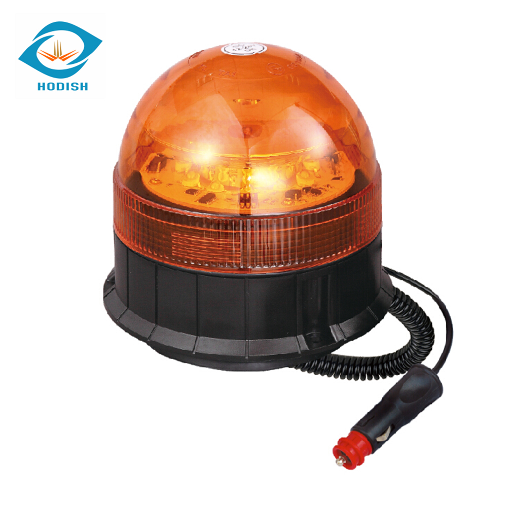 ECE R65 Rotating Beacon Light, 5W LED Flash Beacon with Amber Yellow Green Blue Red White Color